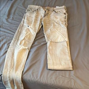 True Religion Grey Straight jeans